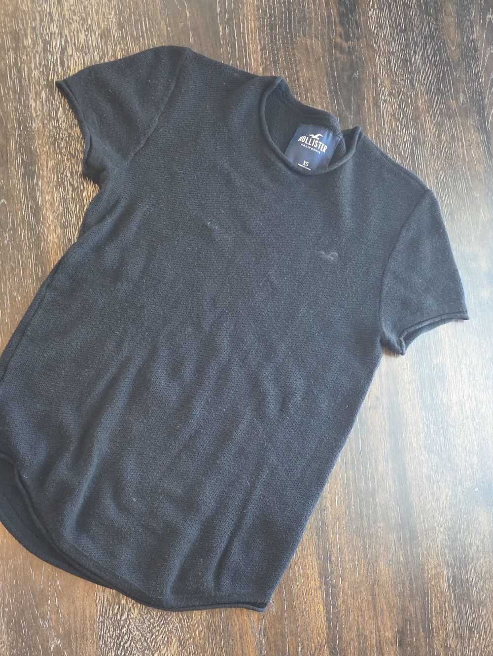 Hollister Short Sleeve Black Crew Tee